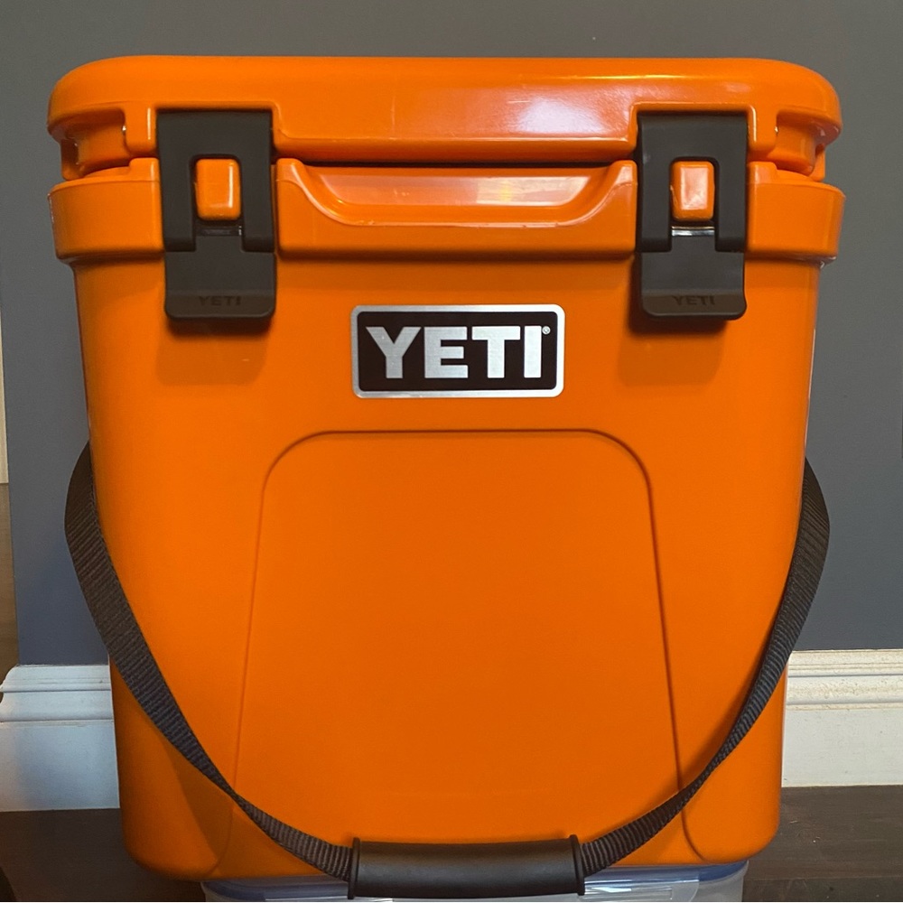 YETI King Crab Orange Roadie® 24 Hard Cooler Limited Edition KCO color